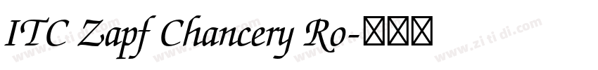 ITC Zapf Chancery Ro字体转换